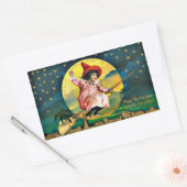 Sticker Rectangulaire Illustration vintage d'Halloween (Enveloppe)
