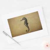 Sticker Rectangulaire Illustration vintage Seahorse (Enveloppe)
