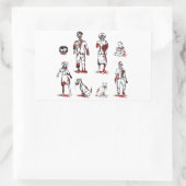 Sticker Rectangulaire Ils famille Ont bourdonné (Sac)