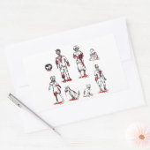 Sticker Rectangulaire Ils famille Ont bourdonné (Enveloppe)