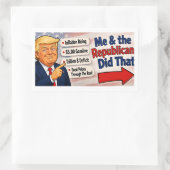 Sticker Rectangulaire Ils ont fait ça !!! (Sac)