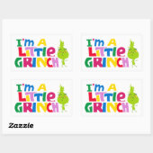 Sticker Rectangulaire I'm a Little Grinch Colorful Graphic (Feuille)