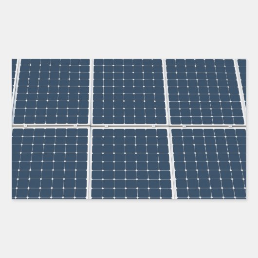 Sticker Rectangulaire Image amusante d'un panneau solaire (Devant)