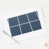 Sticker Rectangulaire Image amusante d'un panneau solaire (Enveloppe)