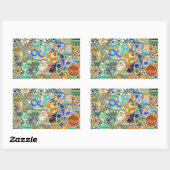 Sticker Rectangulaire Imaginaire. Gaudi. Image 2 (Feuille)