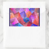 Sticker Rectangulaire Imaginaire Montagnes Vue du ciel (Sac)