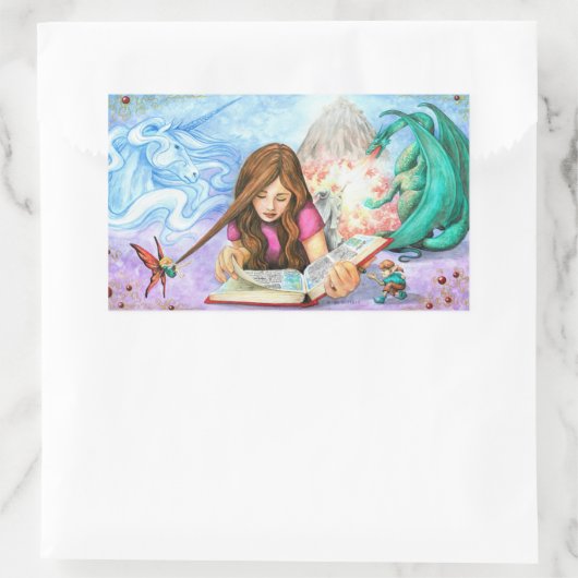 Sticker Rectangulaire Imagination (Sac)