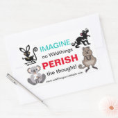 Sticker Rectangulaire IMAGINE - Amoureux des animaux - Animaux en danger (Enveloppe)
