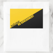 Sticker Rectangulaire Imaginez un gouvernement (Sac)