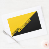 Sticker Rectangulaire Imaginez un gouvernement (Enveloppe)