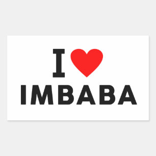 Sticker Rectangulaire Imbaba Egypte ville amour coeur comme symbole de v