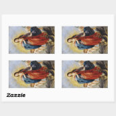 Sticker Rectangulaire Immaculée Conception Peinture de Peter Paul Rubens (Feuille)