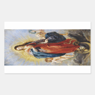 Sticker Rectangulaire Immaculée Conception Peinture de Peter Paul Rubens