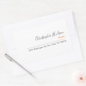 Sticker Rectangulaire Immobilier simple professionnel (Enveloppe)