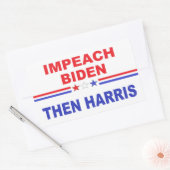 Sticker Rectangulaire Impeach Biden Alors Harris (Enveloppe)