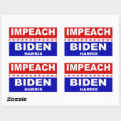 Sticker Rectangulaire Impeach Biden Harris (Feuille)