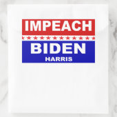 Sticker Rectangulaire Impeach Biden Harris (Sac)