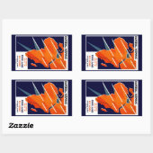 Sticker Rectangulaire Imperial Airways Afrique (Feuille)