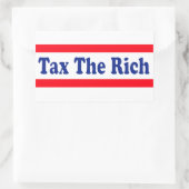 Sticker Rectangulaire Impliquez les riches ! (Sac)