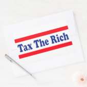 Sticker Rectangulaire Impliquez les riches ! (Enveloppe)