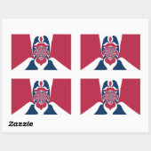 Sticker Rectangulaire Impression Abstraite E.T. (Feuille)