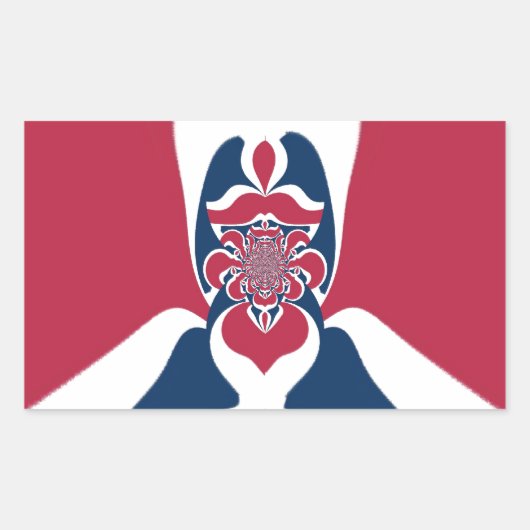 Sticker Rectangulaire Impression Abstraite E.T. (Devant)