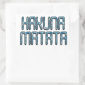 Sticker Rectangulaire Impression d'art 3D Hakuna Matata (Sac)