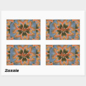 Sticker Rectangulaire Impression d'art Abstrait Giraffe (Feuille)