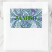 Sticker Rectangulaire Impression d'art Aurora Matata (Sac)