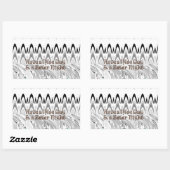 Sticker Rectangulaire Impression d'art cadeau Fête des mariées (Feuille)