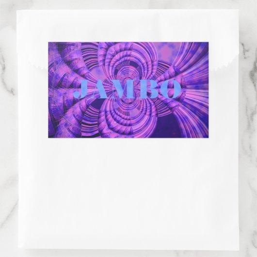 Sticker Rectangulaire Impression d'art Cosmic Hakuna (Sac)