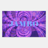 Sticker Rectangulaire Impression d'art Cosmic Hakuna (Devant)