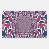 Sticker Rectangulaire Impression d'art de Kaléidoscope (Devant)