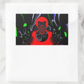 Sticker Rectangulaire Impression d'art fluide Kaleidoscope (Sac)