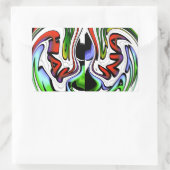 Sticker Rectangulaire Impression d'art profil Abstrait (Sac)