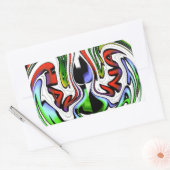 Sticker Rectangulaire Impression d'art profil Abstrait (Enveloppe)