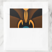 Sticker Rectangulaire Impression de contraste de couleur Abstraite (Sac)