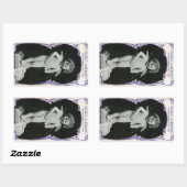 Sticker Rectangulaire Impression de l'ange triste Cherub (Feuille)