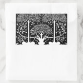 Sticker Rectangulaire Impression de motif d'arbre Art Nouveau d'Aubrey B (Sac)