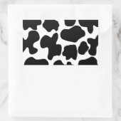 Sticker Rectangulaire Impression de vache (Sac)