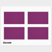 Sticker Rectangulaire Impression en fibre de carbone violet Fushia (Feuille)