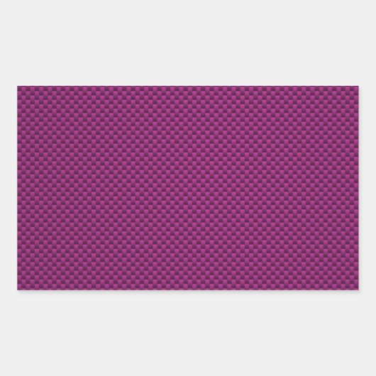 Sticker Rectangulaire Impression en fibre de carbone violet Fushia (Devant)