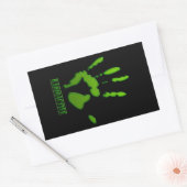 Sticker Rectangulaire Impression manuelle radioactive (Enveloppe)