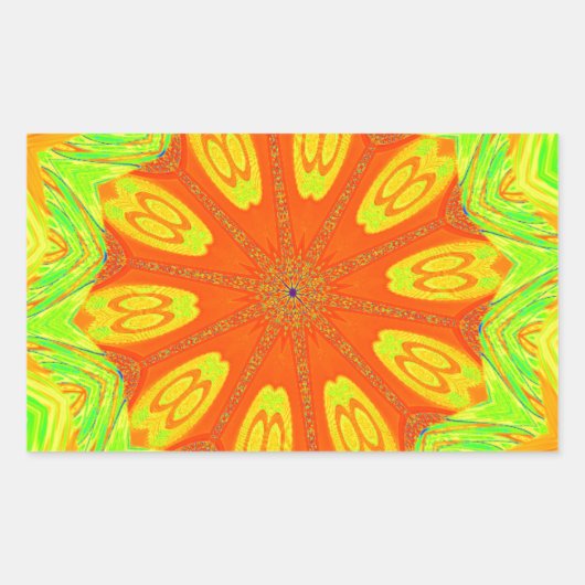 Sticker Rectangulaire Impression Motif Samba (Devant)