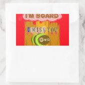 Sticker Rectangulaire Impression Quirky Bee Art (Sac)