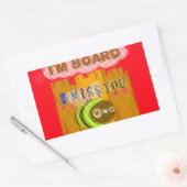 Sticker Rectangulaire Impression Quirky Bee Art (Enveloppe)
