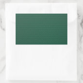 Sticker Rectangulaire Impression turquoise vert en fibre de carbone (Sac)