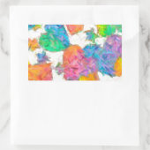 Sticker Rectangulaire Impressionniste Pastel Valentine Hearts (Sac)