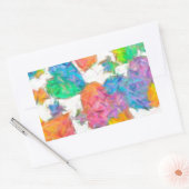 Sticker Rectangulaire Impressionniste Pastel Valentine Hearts (Enveloppe)