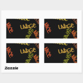 Sticker Rectangulaire Imprimé Vie Vie Imprimé (Feuille)